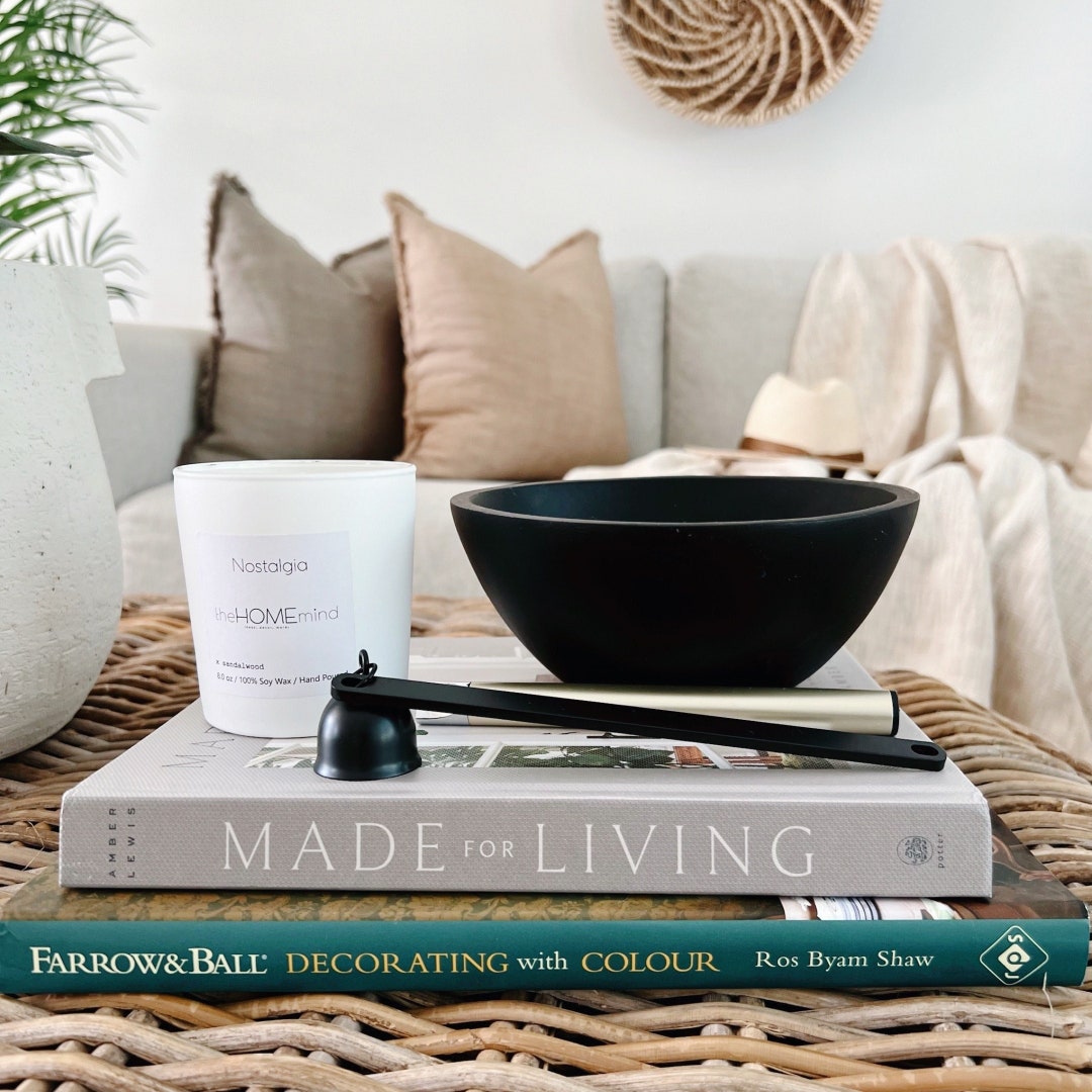 Matte Black Wooden Bowl Black Kitchen Bowl Coffee Table Etsy