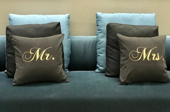 Mr and mrs cushion covers 2025