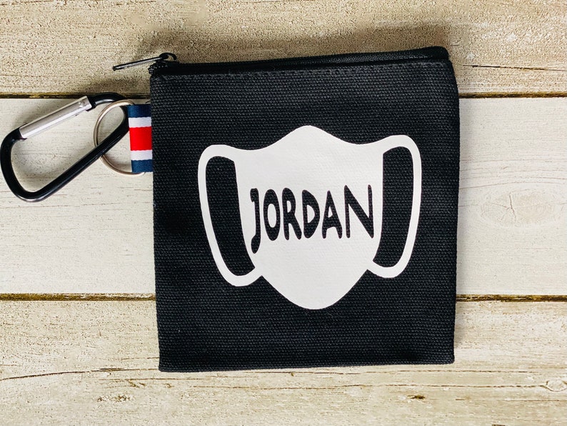 Face Mask Bag Personalized Mask Storage bag Mask Holder Back to School Face Mask Storage Mask Pouch Mask carrying case