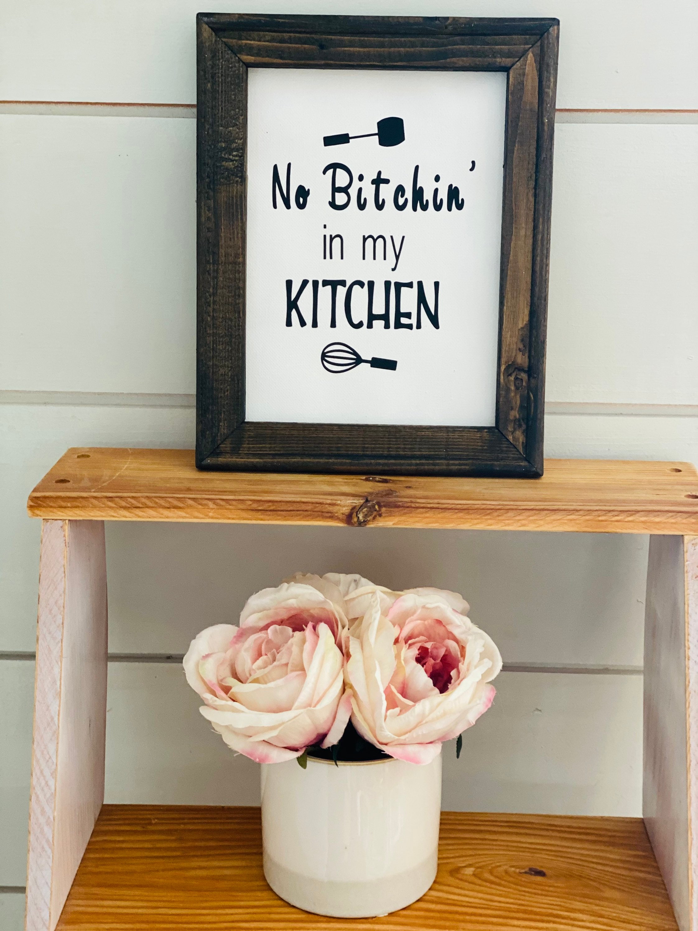 Funny Kitchen Wall Sign, Rustic Kitchen Decor, Housewarming Gift for
