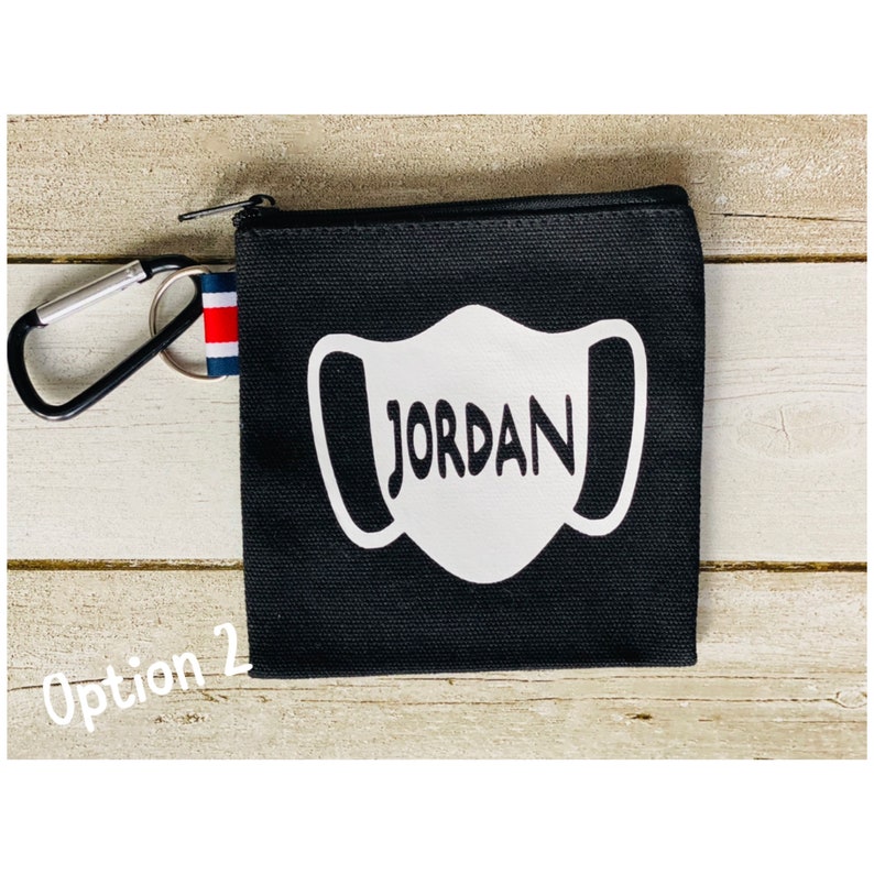 Face Mask Bag Personalized Mask Storage bag Mask Holder Back to School Face Mask Storage Mask Pouch Mask carrying case