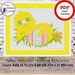 Cute Yellow Chick Pattern Modern Cross Stitch Pattern PDF - Etsy