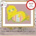 Cute Yellow Chick Pattern Modern Cross Stitch Pattern PDF - Etsy