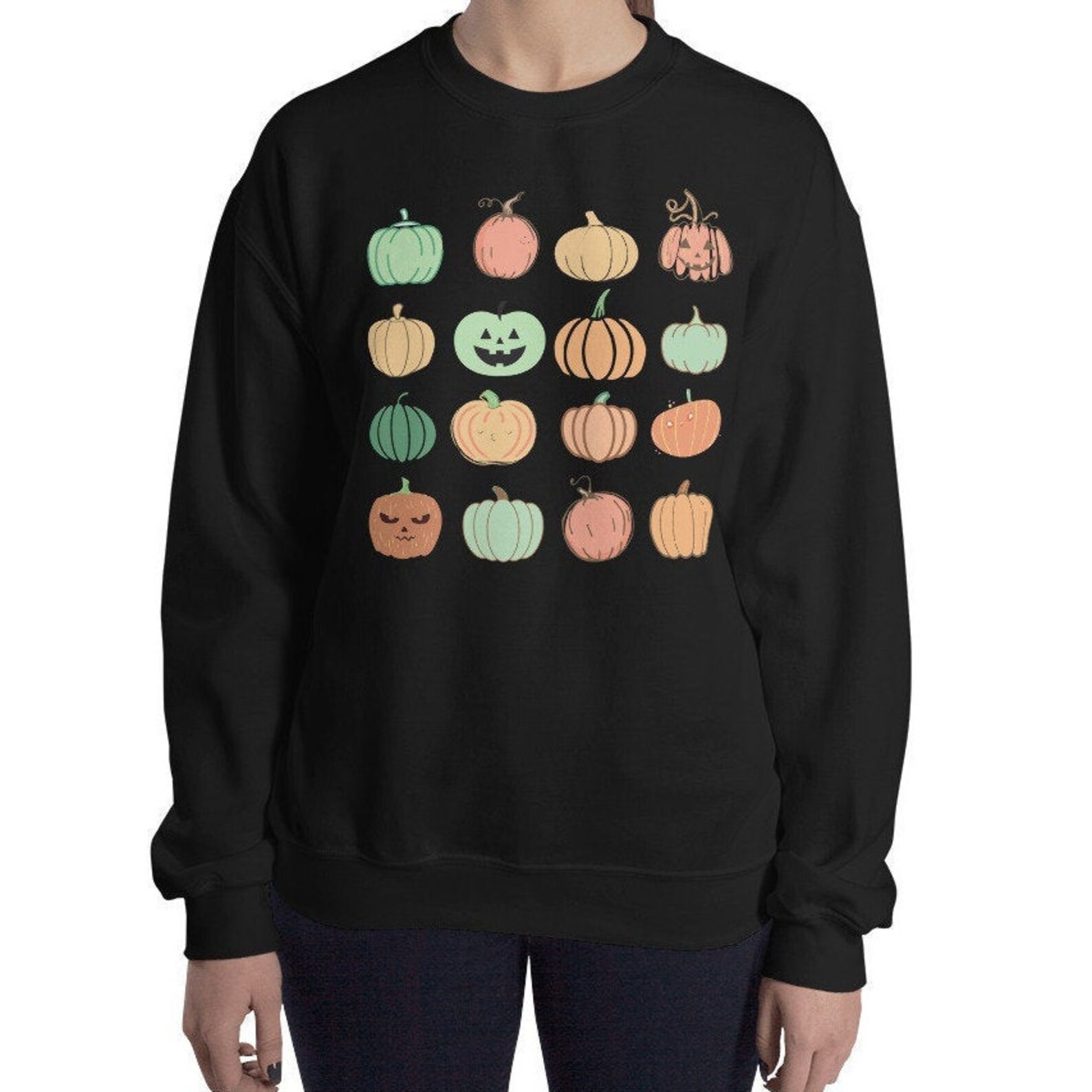 oversized pumpkin sweatshirt