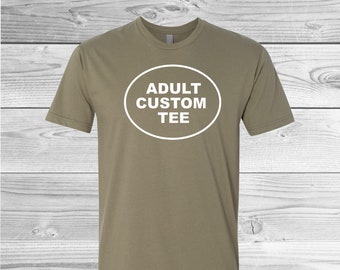 Custom Tee | Adult Unisex | Team Colors | Gift Ideas | Birthday Parties | Sports | Holidays | Create your own Logo