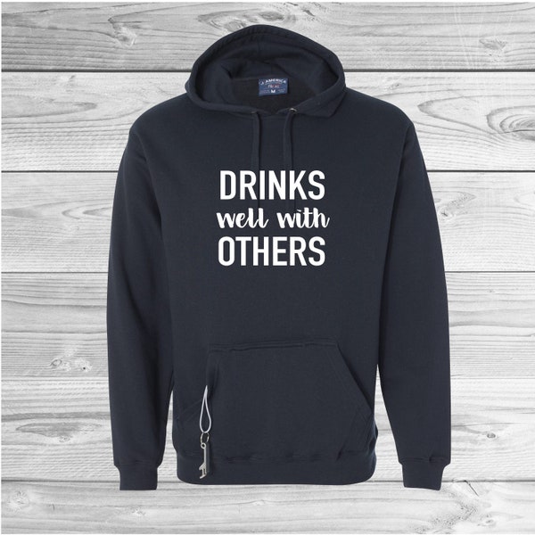 Beer Holder Hoodie Etsy