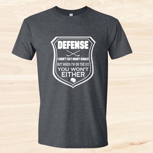 T-SHIRT DIFESA - Non segnerai/non molti goal/vita nell'hockey/pattinare come me/vita sulla pista/sport per bambini