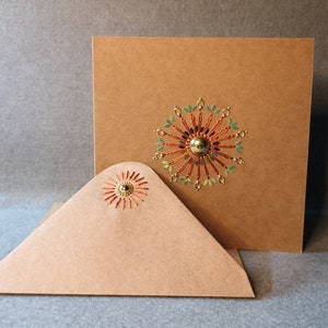 luxe handgemaakte kaart - voor elke gelegenheid - bejeweled mandala - boutique bridal