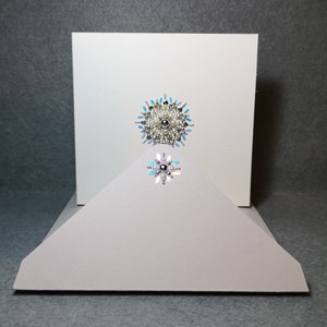 Tarjeta de lujo hecha a mano - Elegante - Para toda ocasión - Mandala con joyas - Bodas boutique