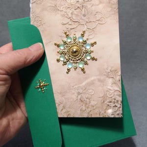 carte de mandala vintage - inspiration scandi - textures en couches