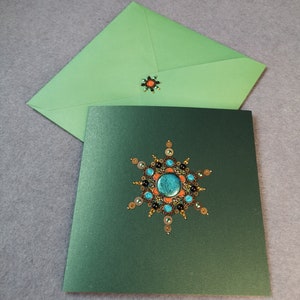 jeweled mandala - wenskaart - Marokkaans geïnspireerd - handgemaakt