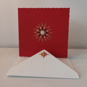 luxe valentijnskaart - boutique mandala - handgemaakt - bejeweled aandenken