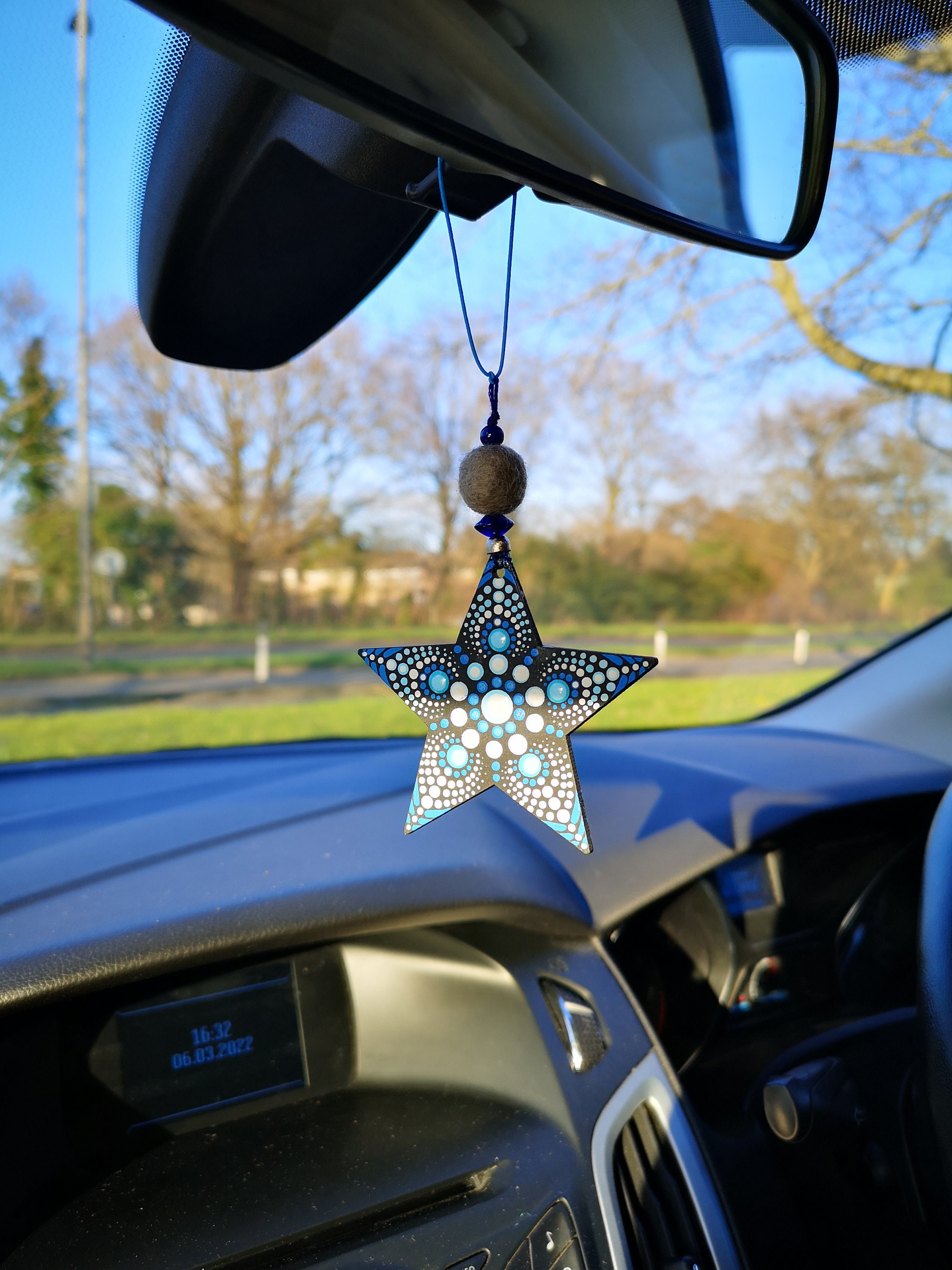 Rear View Mirror Charm -  UK