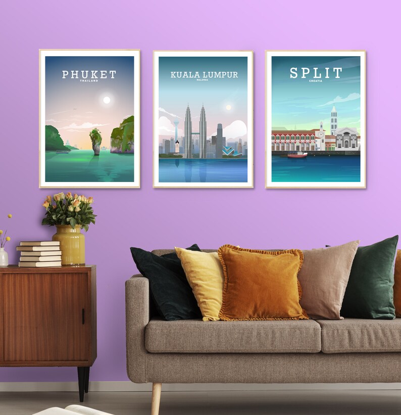 Split Print, Croatia Print, a4 Print, a3 Print, a2 print, unframed print, poster print image 4