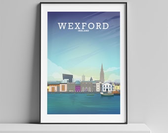 Wexford Poster, County Wexford Print, Wexford Ireland