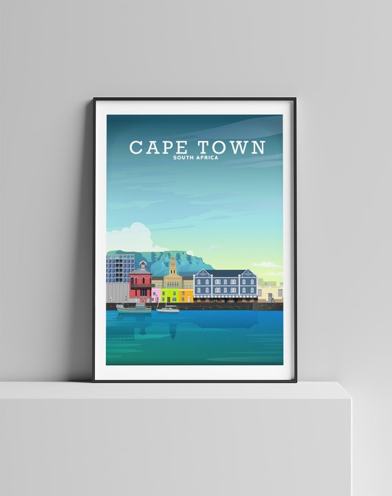 Cape Town Poster, Cape Town Decor, South Africa Art