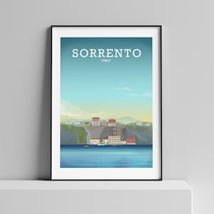 Sorrento Print, Sorrento Italy, Sorrento Poster, Sorrento Art, Sorrento Coast, Italy Art, Travel Poster, Travel Print