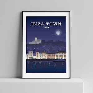 Ibiza Print, Ibiza Poster by Hillview Prints