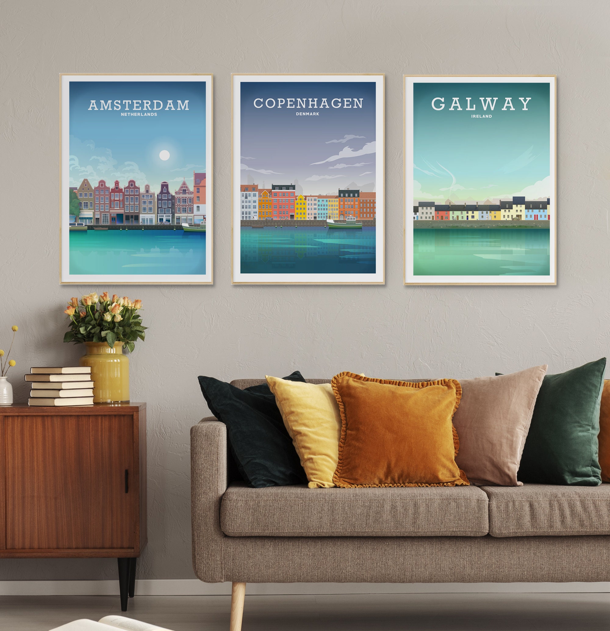 Discover Manchester Paysage D'Angleterre Cadeau Voyage Poster