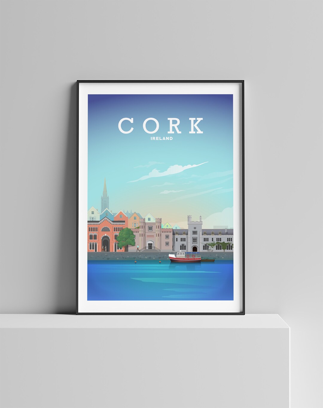 Cork Print, Cork Poster, County Cork, Cork Ireland, Cork City by