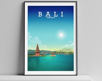 Bali Print, Bali Poster, Travel Poster, Travel Wall Art, Travel Wall Poster, Office Wall Art, Wall Art Poster, Poster Print, Bali Indonesia