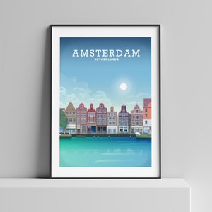 Amsterdam Print, Amsterdam Poster by HillviewPrints