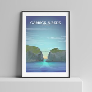 Carrick-A-Rede Hängebrücke, Nordirischer Druck, Beltz Poster, Portrush Druck, Bushmills Kunst von hillview Prints