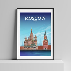 Moscow Print, Russia Poster