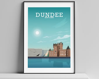 Dundee Scotland, Dundee Print, Scottish Art, Scotland Poster