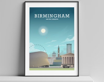Birmingham Art, English Art, Birmingham Art Print, Birmingham Wall Art, Birmingham UK, Living Room Art, Wall Hanging, Range Rover, Midlands
