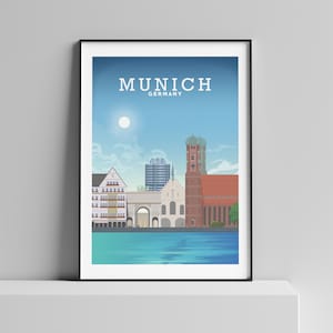 Munich travel print - Germany