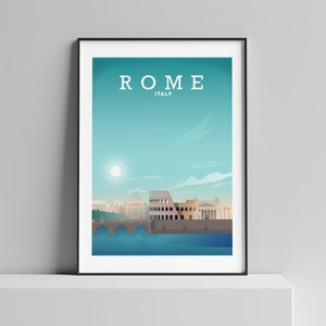 ROME WALL DECOR, Rome Poster, Italy Wall Art, Italy Gifts, Travel Poster, Rome Print, Italy Poster, Rome Map Print, Rome Art, Vatican City
