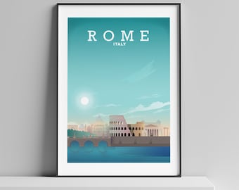 ROME WALL DECOR, Rome Poster, Italy Wall Art, Italy Gifts, Travel Poster, Rome Print, Italy Poster, Rome Map Print, Rome Art, Vatican City