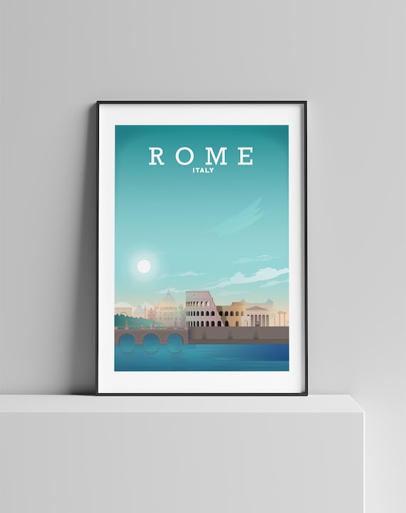 ROME WALL DECOR, Rome Poster, Italy Wall Art, Italy Gifts, Travel Poster, Rome Print, Italy Poster, Rome Map Print, Rome Art, Vatican City