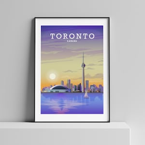Toronto Print, Canada Poster, Toronto Poster, Travel Poster, Wall Art, Toronto Skyline, Toronto Map, Canada Art, Wall Hangings, Travel Art