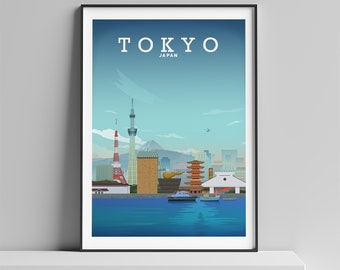 Tokyo Print, Japan Poster