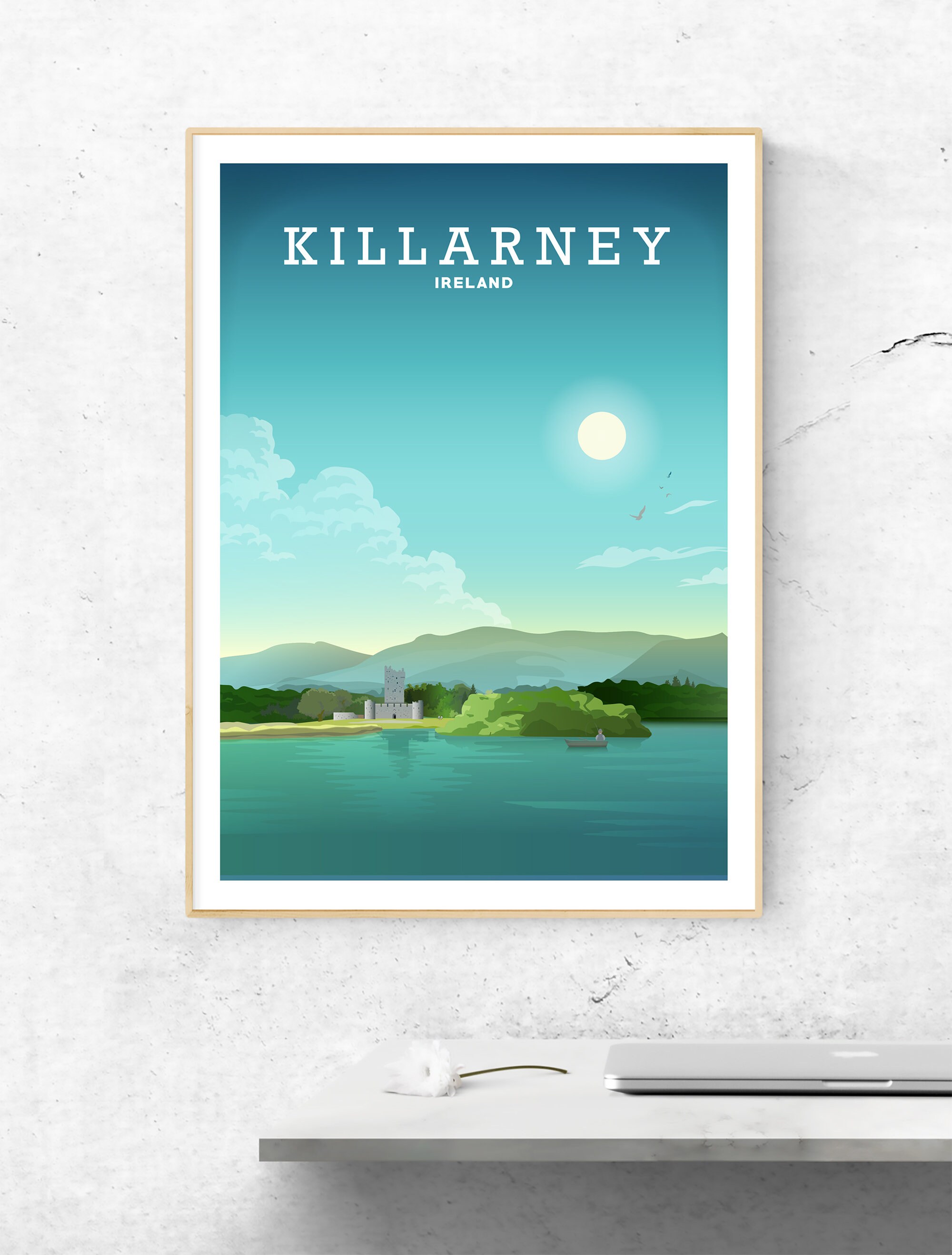 KILLARNEY IRELAND County Kerry Art Travel Print Ireland Etsy