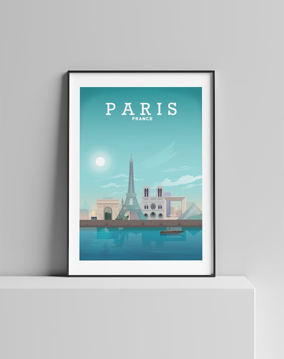 Paris Print, Paris Poster, Paris Wall Art, Paris Gifts, Travel Poster, Paris WALL DECOR, France Poster, Paris Map, Paris Art, Eiffel Tower