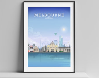 Melbourne Print, Melbourne Poster, Melbourne Art, Melbourne Map, Melbourne Australia, Melbourne Skyline, Melbourne Map Print, Melbourne