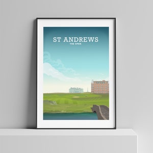 St Andrews Poster, St Andrews Golf Art