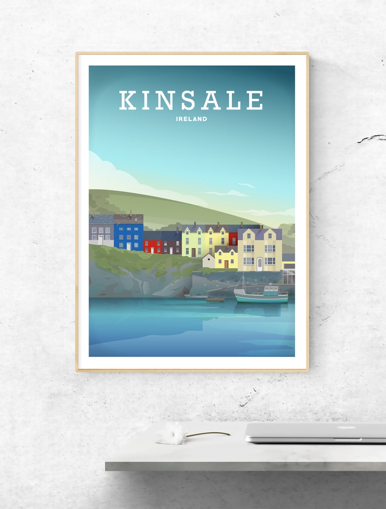 Kinsale Ireland Wall Art Irish Travel Poster Cork Ireland Etsy UK