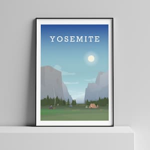 Yosemite Print, National Park Art, El Capitan Poster 2