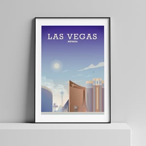 Las Vegas Print, Las Vegas Poster, by Hillview Prints