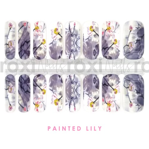 Black Lace Nail Polish Strips / Nail Wraps / Nail Art Stickers Etsy