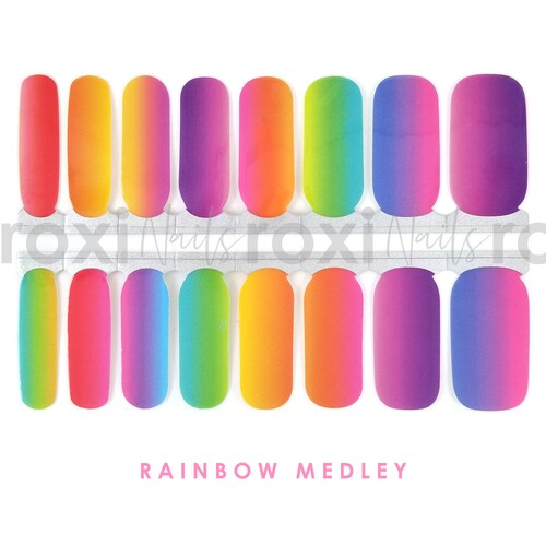 Ombre Nail Polish Strips / Ombre Nail Wraps / Nail Art Etsy