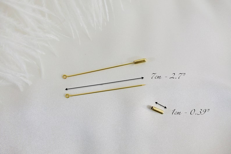 Button hole /& boutonni\u00e8re pins Hat Pins Accessories Broach Pins Wedding Pins Hair Pins Set of x2 x4 Gold Veil pins