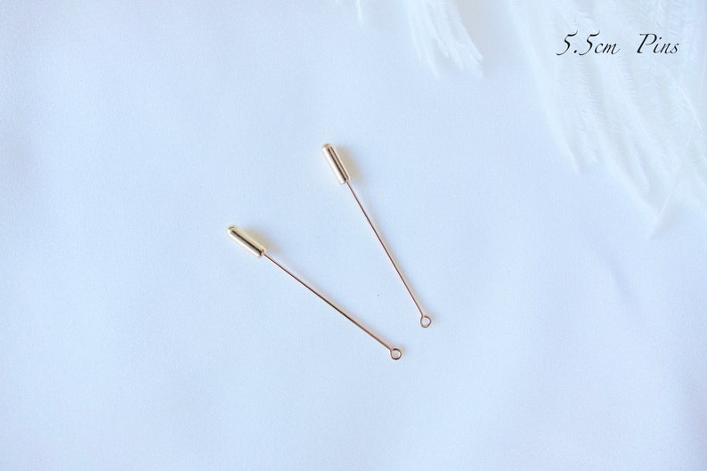 Button hole /& boutonni\u00e8re pins Hat Pins Accessories Broach Pins Wedding Pins Hair Pins Set of x2 x4 Gold Veil pins