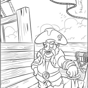 Coloring Pages for Kids Pirates & Fantastic Background Sheets to Colour ...