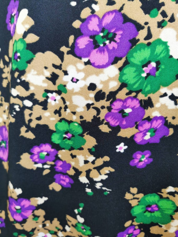 70s floral maxi dress with flutter sleeves,vintag… - image 9