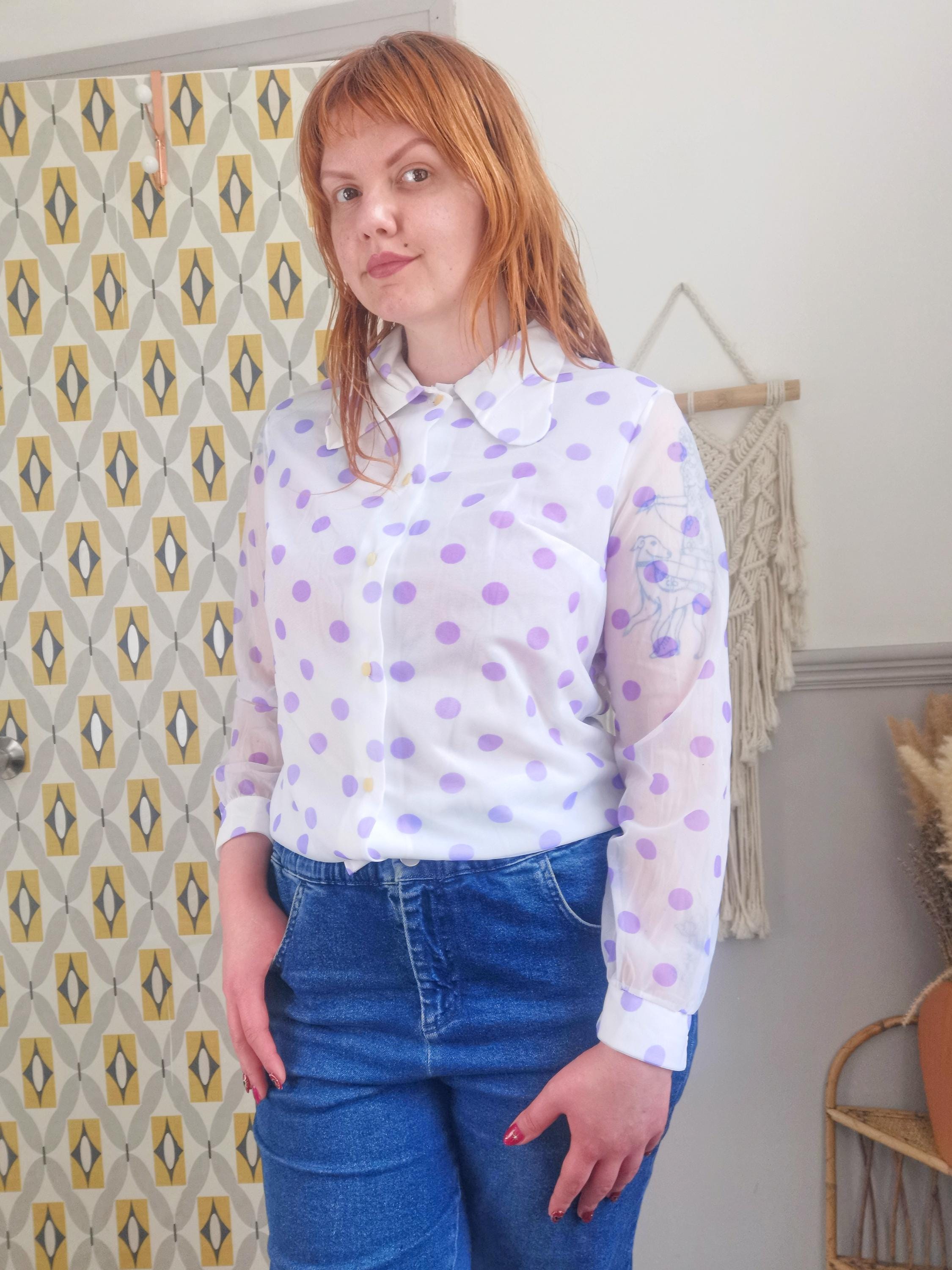 spotty blouse uk
